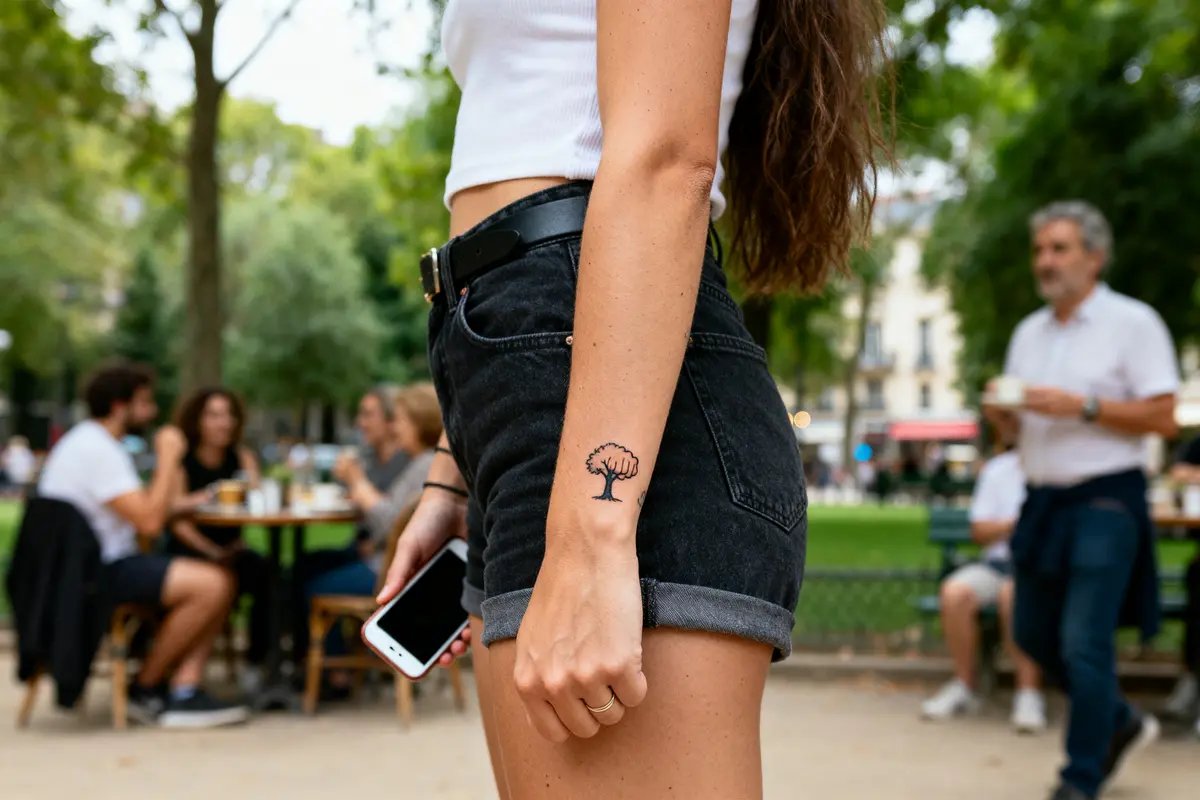 Tatouage symbole de force pour femme : Idées et significations